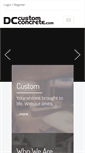 Mobile Screenshot of dccustomconcrete.com
